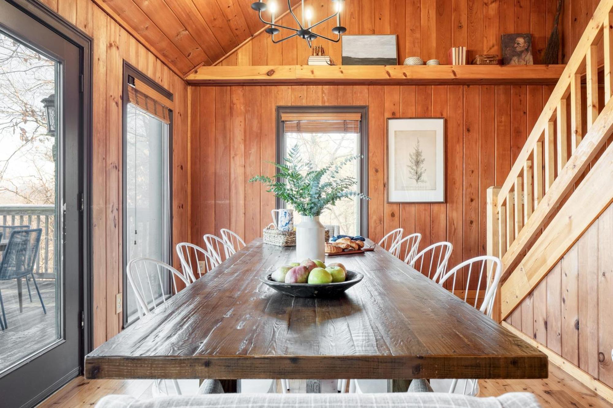Fontana By Avantstay Gorgeous Mountain Cabin W Views Hot Tub Game Room ガトリンバーグ エクステリア 写真